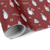 Weihnachtsgnomes Geschenkpapier (Rolleneckpunkt)