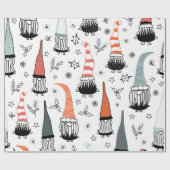 Weihnachtsgnomes Geschenkpapier (Flach)