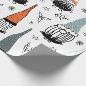 Weihnachtsgnomes Geschenkpapier (Ecke)
