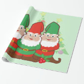WeihnachtsGnomes Geschenkpapier (Ungerollt)
