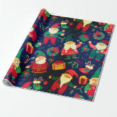 Weihnachtsgnomes Geschenkpapier (Ungerollt)