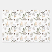 Weihnachtsgnomes Geschenkpapier Set (Vorderseite)