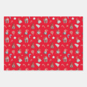 Weihnachtsgnomes Geschenkpapier Set (Vorderseite)