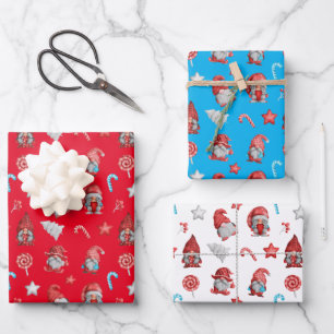 Weihnachtsgnomes Geschenkpapier Set