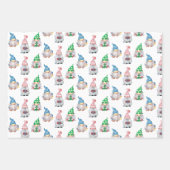 Weihnachtsgnomes GNOEL Gruß Personalisiert Geschenkpapier Set (Vorderseite 2)