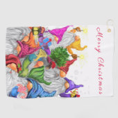 Weihnachtsgnomes Golf Towel Golfhandtuch (Horizontal)