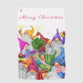 Weihnachtsgnomes Golf Towel Golfhandtuch (Vorderseite)