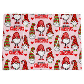 Weihnachtsgnomes Große Geschenktüte (Vorderseite)