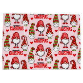 Weihnachtsgnomes Große Geschenktüte (Rückseite)