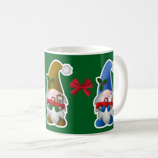 Weihnachtsgnomes Kaffeetasse (VorderseiteRechts)