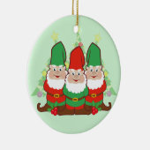 WeihnachtsGnomes Keramikornament (Rechts)