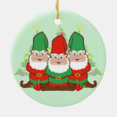WeihnachtsGnomes Keramikornament (Hinten)