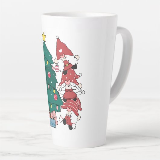 Weihnachtsgnomes Latte Tasse (Rechte Ecke)