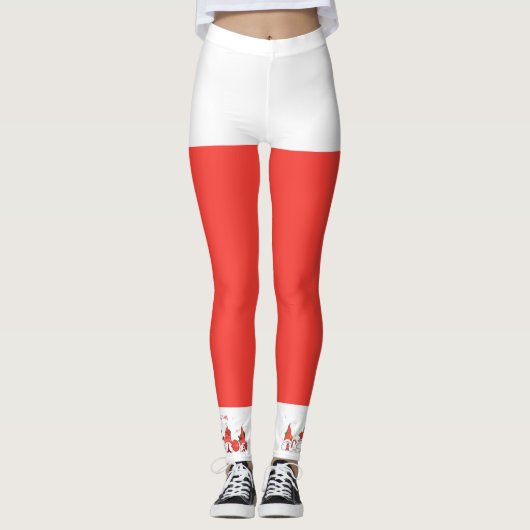 Weihnachtsgnomes Leggings (Vorderseite)