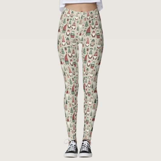 Weihnachtsgnomes Leggings (Vorderseite)