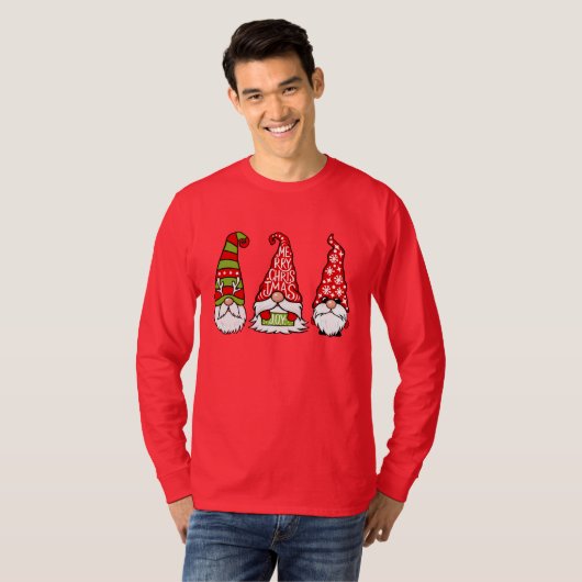 Weihnachtsgnomes Long Sleeve T-Shirt (Vorne ganz)