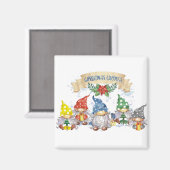 Weihnachtsgnomes Magnet (Vorderseite/Rückseite)