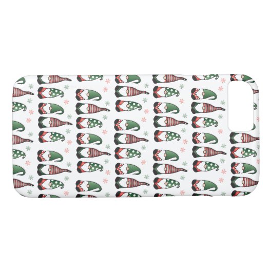 Weihnachtsgnomes Muster Case-Mate iPhone Hülle (Rückseite (Horizontal))