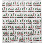 Weihnachtsgnomes Muster Duschvorhang (Vorderseite)