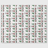 Weihnachtsgnomes Muster Geschenkpapier (Flach)