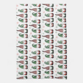 Weihnachtsgnomes Muster Geschirrtuch (Vertikal)