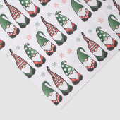 Weihnachtsgnomes Muster Seidenpapier (Detail)