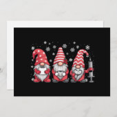 Weihnachtsgnomes Niedlich Xmas Scrub Feiertagskarte (Vorne/Hinten)