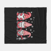 Weihnachtsgnomes Niedlich Xmas Scrub Fleecedecke (Vorderseite (Horizontal))