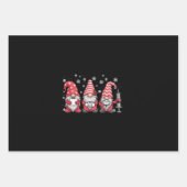 Weihnachtsgnomes Niedlich Xmas Scrub Geschenkpapier Set (Vorderseite)