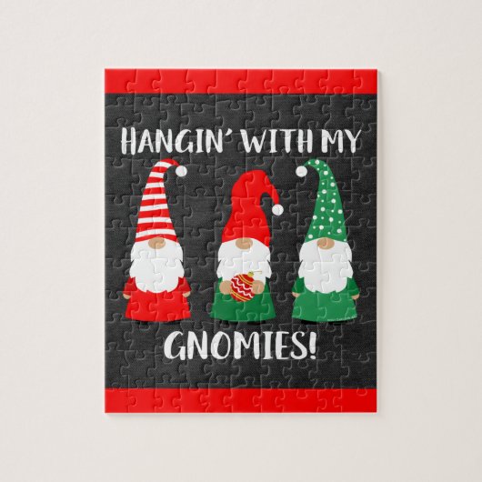 Weihnachtsgnomes Niedlicher Urlaub Puzzle (Vertikal)