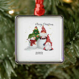 Weihnachtsgnomes Ornament Aus Metall