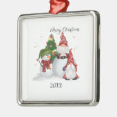 Weihnachtsgnomes Ornament Aus Metall (Links)