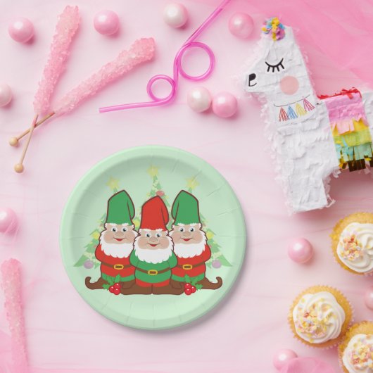 WeihnachtsGnomes Pappteller (Party)