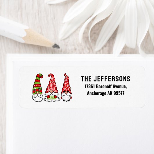 Weihnachtsgnomes-Rücksendeadresse (Insitu)