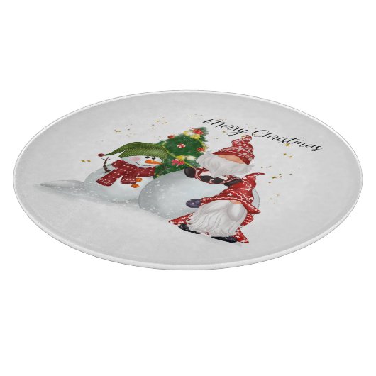 Weihnachtsgnomes Schneidebrett (Ecke)