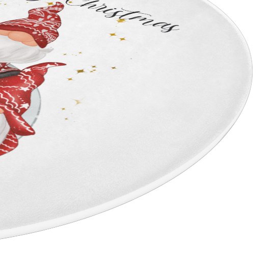 Weihnachtsgnomes Schneidebrett (Ecke)