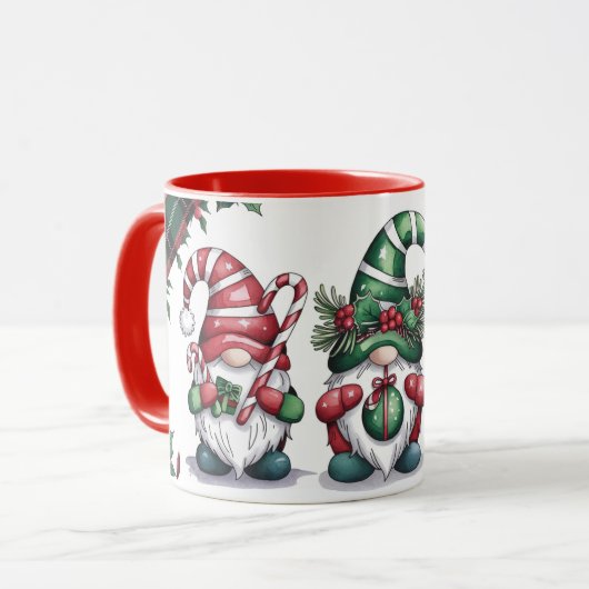 Weihnachtsgnomes Tasse (Vorderseite Links)