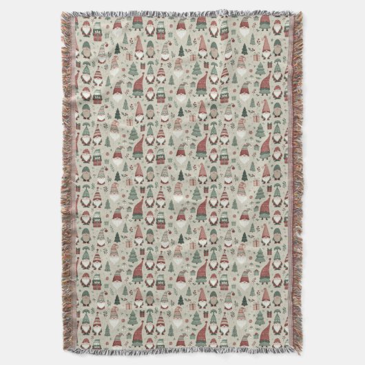 Weihnachtsgnomes Throw Blanket Decke (Vorderseite Vertikal)