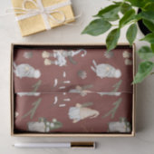 Weihnachtsgnomes Woodland Tissue Paper Seidenpapier (Geschenk)