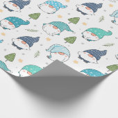 Weihnachtsgnomes Wrapping Paper Geschenkpapier (Ecke)