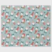Weihnachtsgnomes Wrapping Paper Geschenkpapier (Flach)