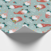 Weihnachtsgnomes Wrapping Paper Geschenkpapier (Ecke)