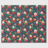 Weihnachtsgnomes Wrapping Paper Geschenkpapier (Flach)