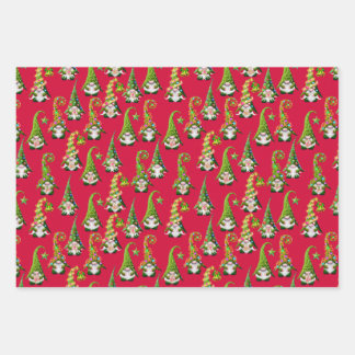 Weihnachtsgnomes Wrapping Paper Geschenkpapier Set