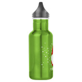 Weihnachtsgnomflasche mit individuelle Name Edelstahlflasche (Links)