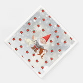Weihnachtsgnomserviette Serviette (Ecke)