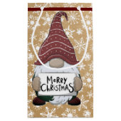 Weihnachtsgnottchen auf Papiertüte aussehen Kleine Geschenktüte (Rückseite)