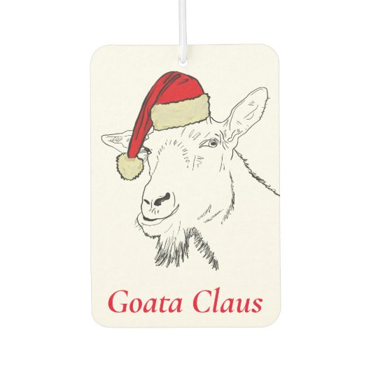 Weihnachtsgoat Autolufterfrischer (Vorderseite)