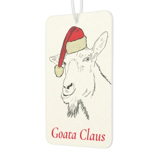 Weihnachtsgoat Autolufterfrischer (Links)