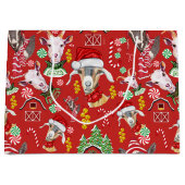 Weihnachtsgoaten Candy and Jingle Bells GetYerGoat Große Geschenktüte (Vorderseite)